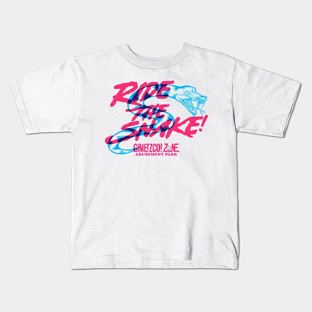 Ride the snake - G’Zap! Front/back Kids T-Shirt by GiMETZCO!